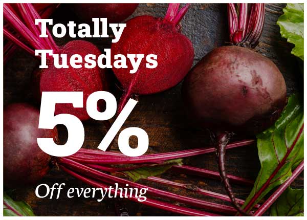 5% Everything on Tuesday